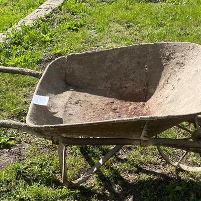 Vintage Steel Wheel Barrow
