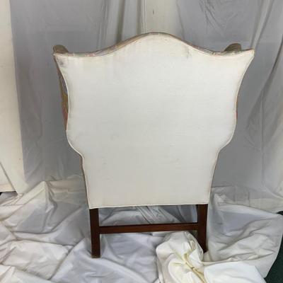 Lot 392 | Pastel Wing-Back Chair