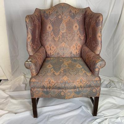 Lot 393 | Dark Wing-Back Chair
