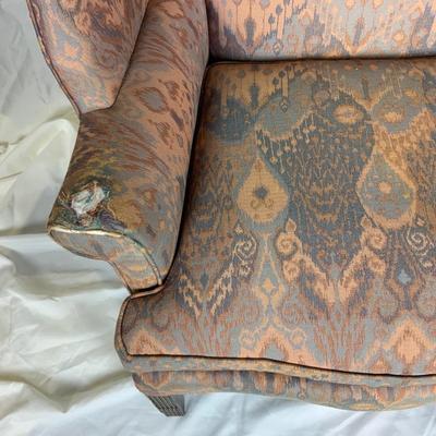 Lot 393 | Dark Wing-Back Chair