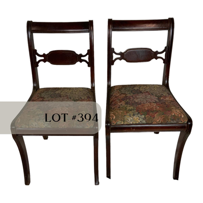 Lot 394 | Pair of Dining Chairs