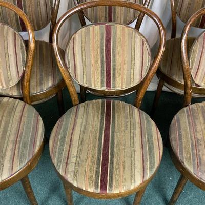 Lot 308 | Set of Six Bent Wood Bistro Chairs