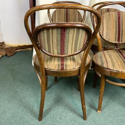 Lot 308 | Set of Six Bent Wood Bistro Chairs