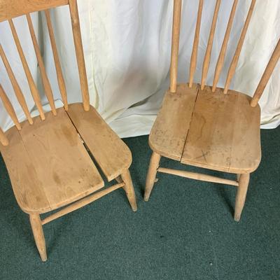 Lot 410 | Two Stripped-Down Oak Chairs