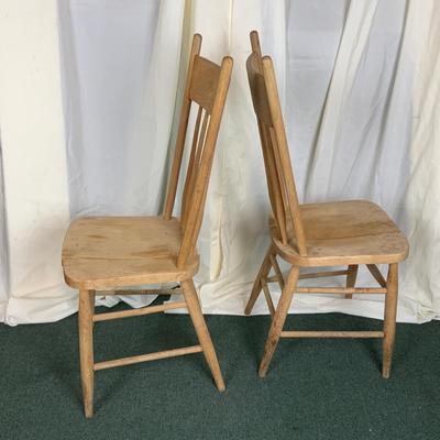 Lot 410 | Two Stripped-Down Oak Chairs