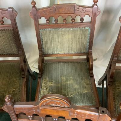 Lot 411 | Six Tudor Dining Chairs