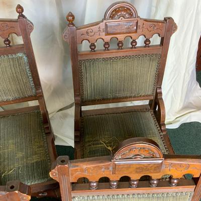 Lot 411 | Six Tudor Dining Chairs