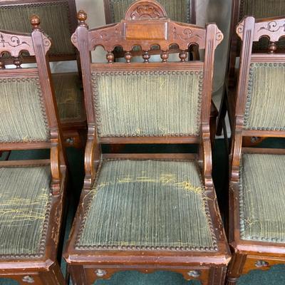 Lot 411 | Six Tudor Dining Chairs