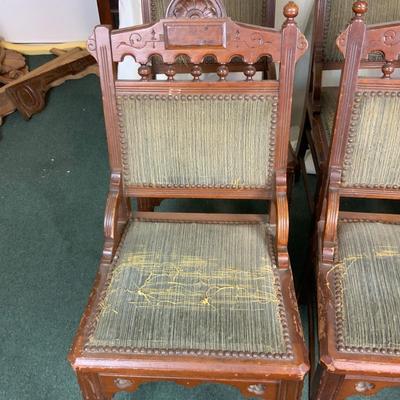 Lot 411 | Six Tudor Dining Chairs