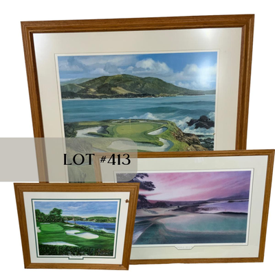 Lot 413 | Trio of Golf Pictures