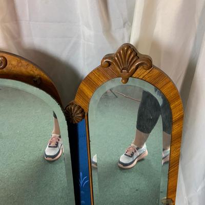 Lot 423 | Blue Accented Mid-Century Mirror
