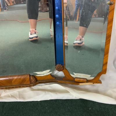 Lot 423 | Blue Accented Mid-Century Mirror
