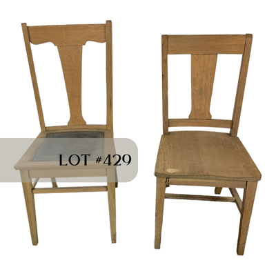 Lot 429 | Mis-Matched Oak Chairs