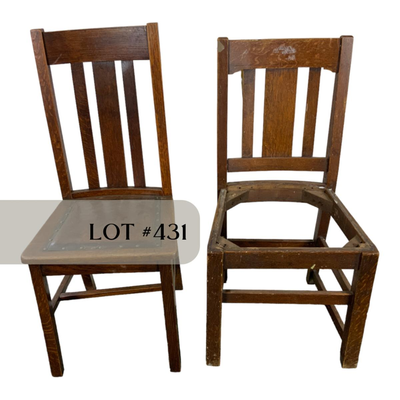 Lot 431 | Two Slat-Back Chairs