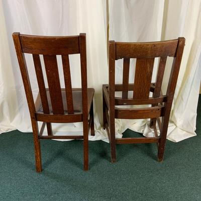 Lot 431 | Two Slat-Back Chairs