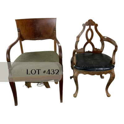 Lot 432 | Mis-Matched Chair Duo