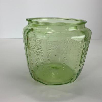 -12- URANIUM | Princess Hocking Glass Co. Jar