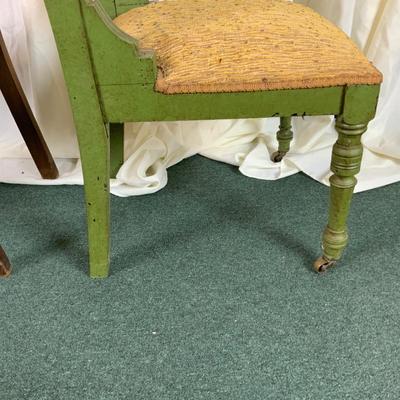 Lot 433 | Mis-Matched Chair Set | Green Parlor Chair