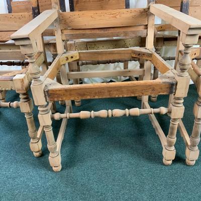Lot 435 | Six Sturdy Stripped-Down Chairs