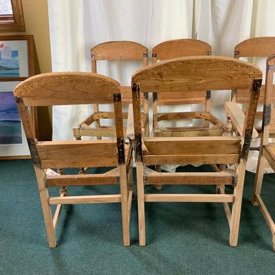 Lot 435 | Six Sturdy Stripped-Down Chairs