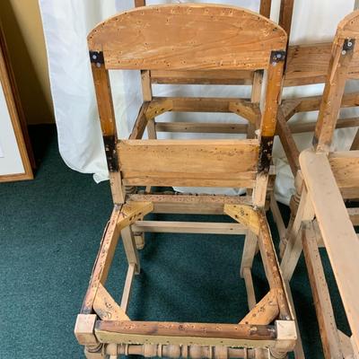 Lot 435 | Six Sturdy Stripped-Down Chairs