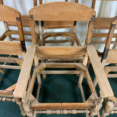 Lot 435 | Six Sturdy Stripped-Down Chairs