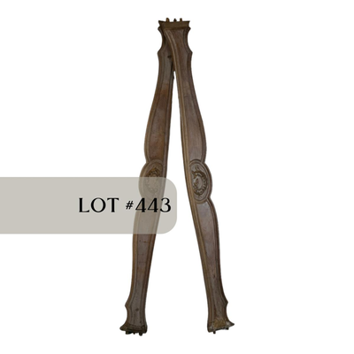 Lot 443 | Pair of Unfinished Bed Rails