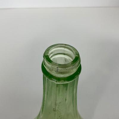 -16- URANIUM | Hocking Glass Co. Princess Pattern | Green Shaker & Tumbler