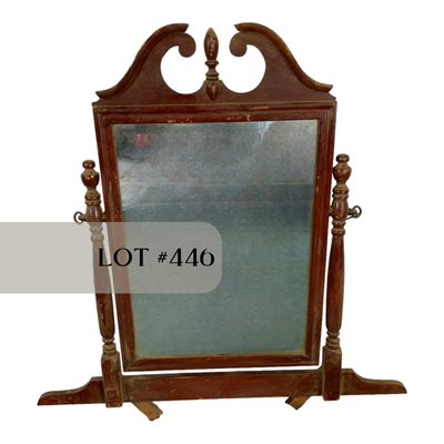 Lot 446 | American Victorian Tilting Vanity Mirror