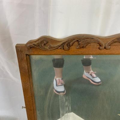Lot 448 | Lovely Wood Framed Mirror
