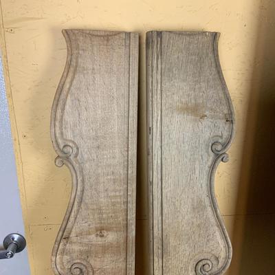 Lot 463 | Pair of Ornate Unfinished Bed Rails