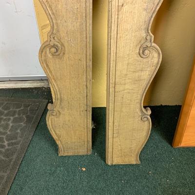 Lot 463 | Pair of Ornate Unfinished Bed Rails