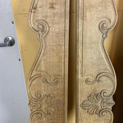 Lot 463 | Pair of Ornate Unfinished Bed Rails