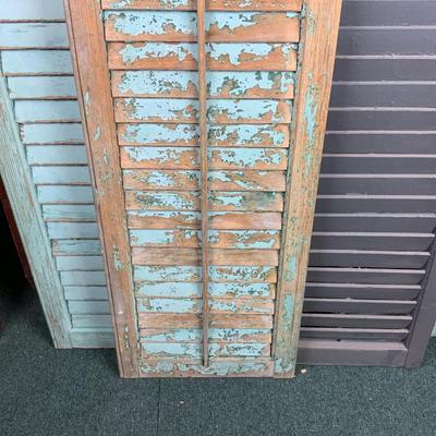Lot 472 | Four Tall Chippy Paint Shutters