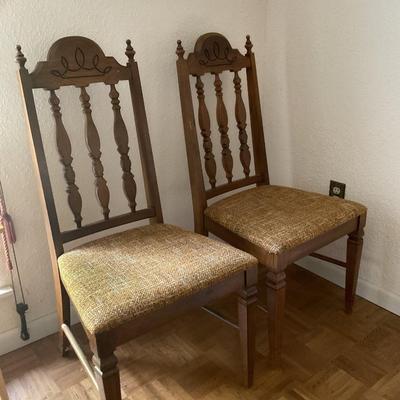 2 Vintage Dining Chairs