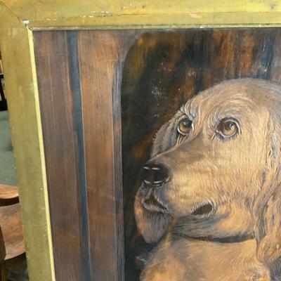 Lot 481 | Wooden Hand Carved Dog Art | Dated 1887
