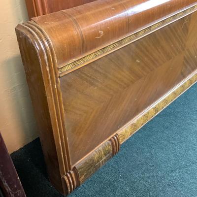 Lot 483 | Art Deco Waterfall Head and Footboard