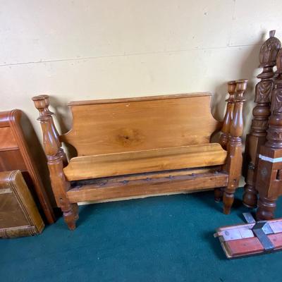 Lot 487 | Substantial Head and Footboard