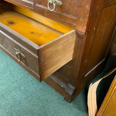 Lot 489 | 1800s Marble Top Dresser