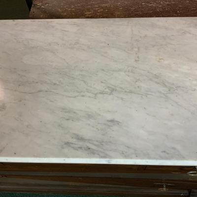 Lot 489 | 1800s Marble Top Dresser