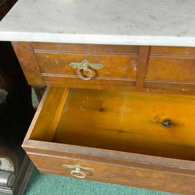 Lot 489 | 1800s Marble Top Dresser