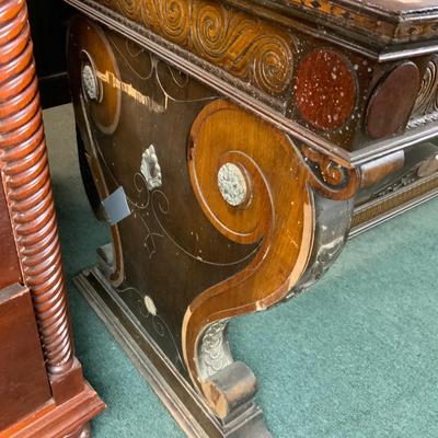 Lot 490 | Library Table | Trestle Base
