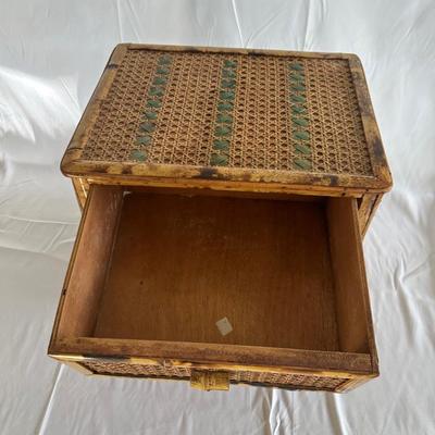 BAMBOO CHEST WITH TWO DRAWERS