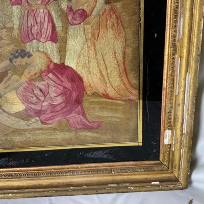 Lot 497 | Incredible Needlepoint of the Baby Moses