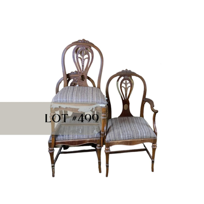 Lot 499 | Six Chairs | 1 Arm Chair | 5 Side Chairs