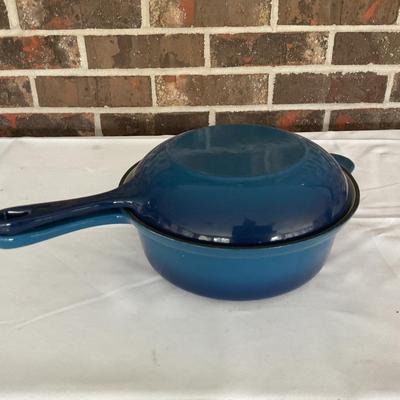 Technique Porcelain Enamel Cast Iron Sauce-pot With Skillet Lid