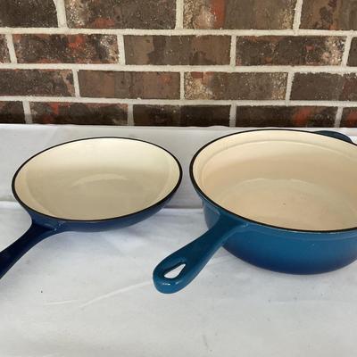 Technique Porcelain Enamel Cast Iron Sauce-pot With Skillet Lid