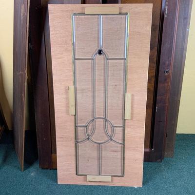 Lot 502 | Leaded Glass Panel | Amethyst Accent