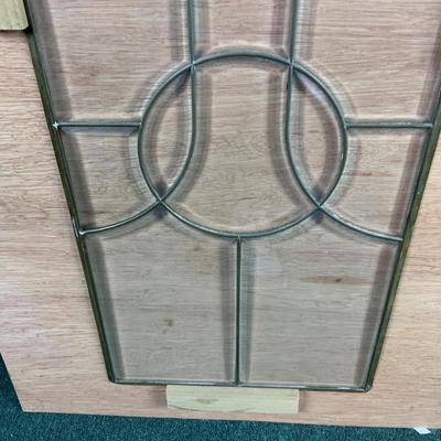Lot 502 | Leaded Glass Panel | Amethyst Accent