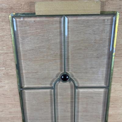 Lot 502 | Leaded Glass Panel | Amethyst Accent